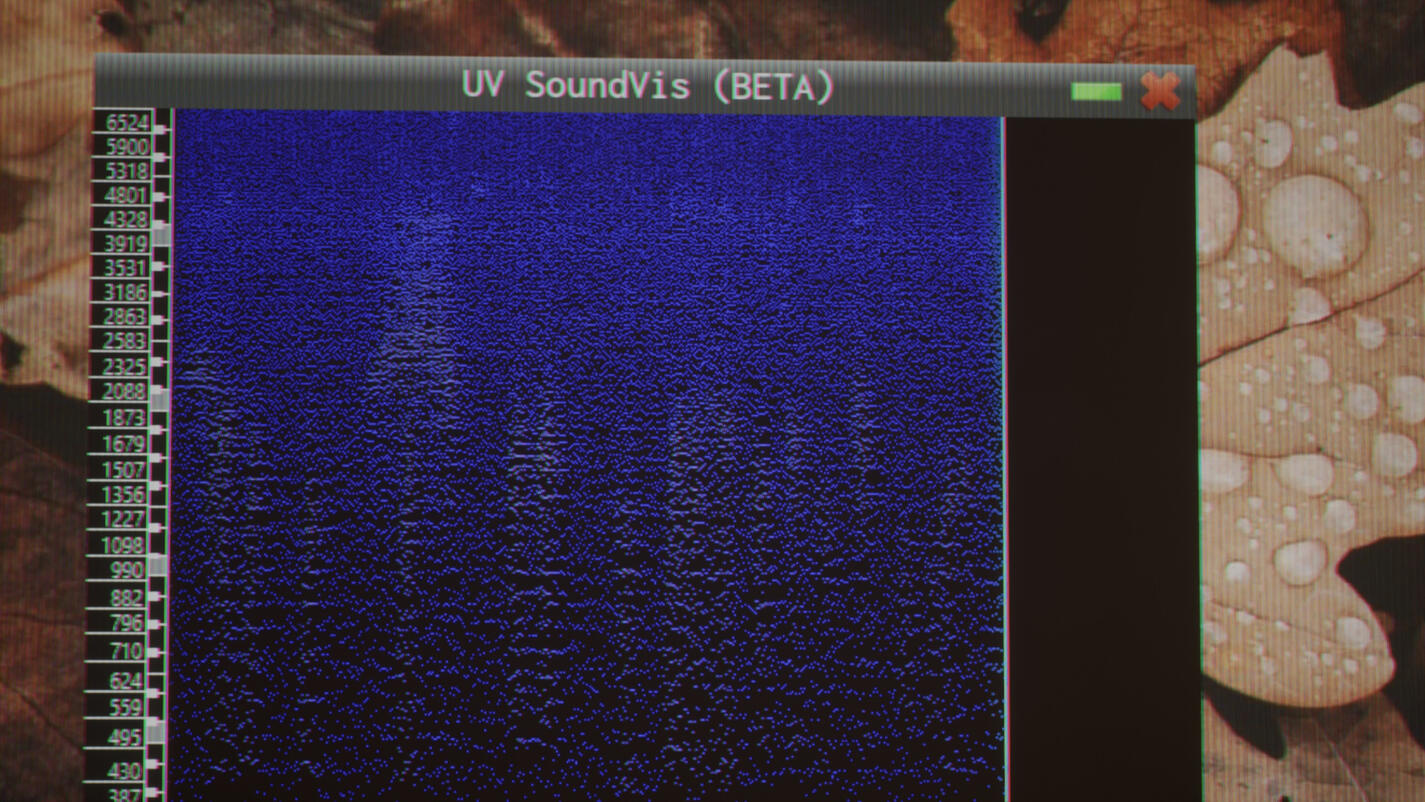 A closeup demonstrating one of the programs players access during the game.